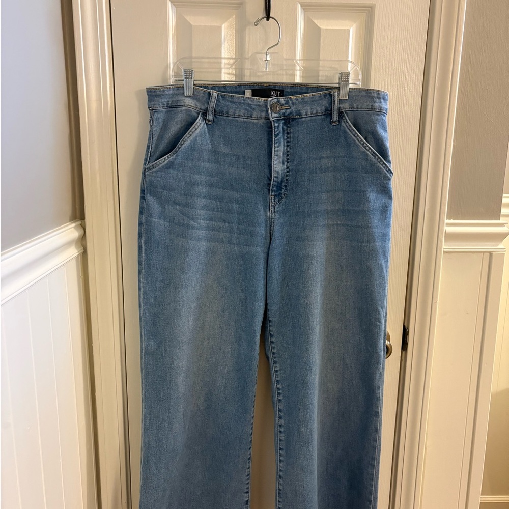 Kut from the Kloth Light Blue Wide-Leg Jeans